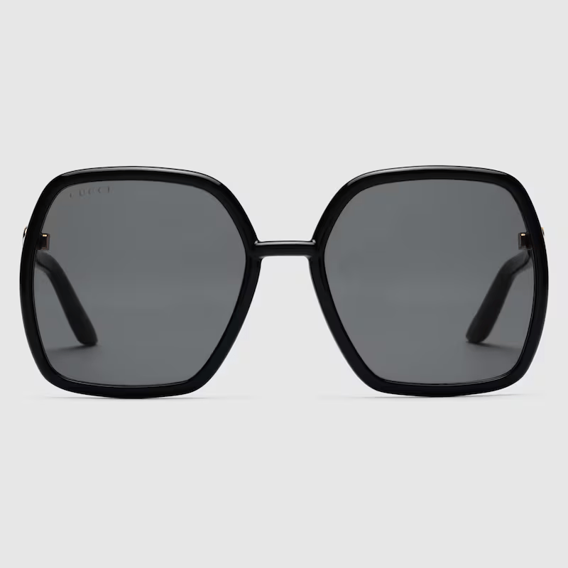 عینک آفتابی گوچی مدل SQUARE-FRAME SUNGLASSES