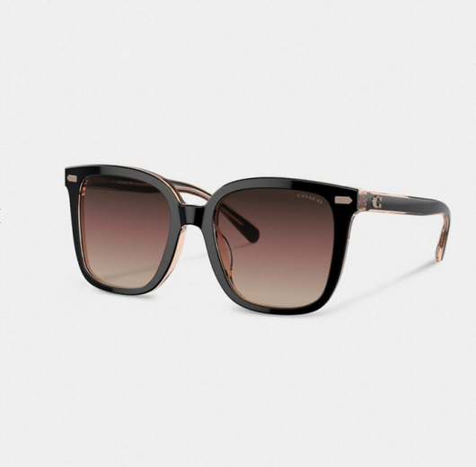 عینک آفتابی زنانه برند کوچ مدل COACH Beveled Signature Oversized